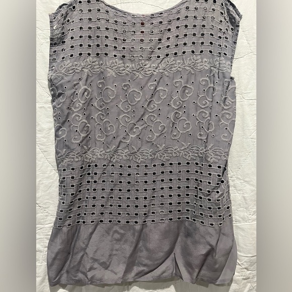 Johnny Was Gray Tunic Sz:M - Picture 3 of 14